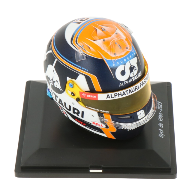 Spark Models F1 Nyck de Vries - AlphaTauri F1 Team 2023 (Bell) 1/5 Mini Replica Helmet