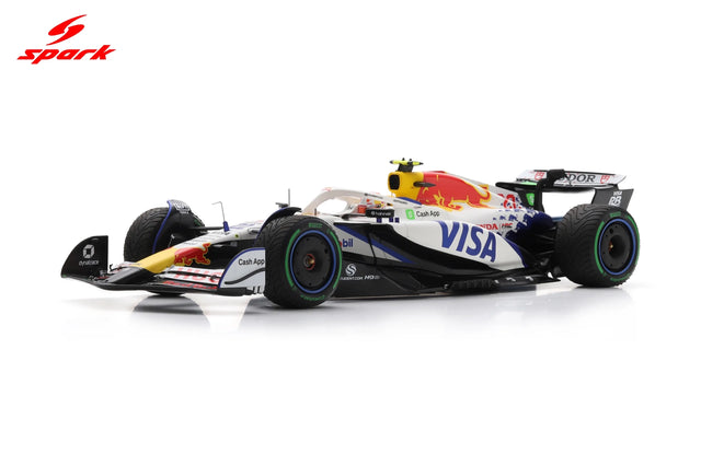 Spark Models F1 Racing Bulls VCARB 02 No.22 Visa Cash App Racing Bulls F1 Team 2025 - Yuki Tsunoda - 12th Australian GP 2025 1/18 Scale Model