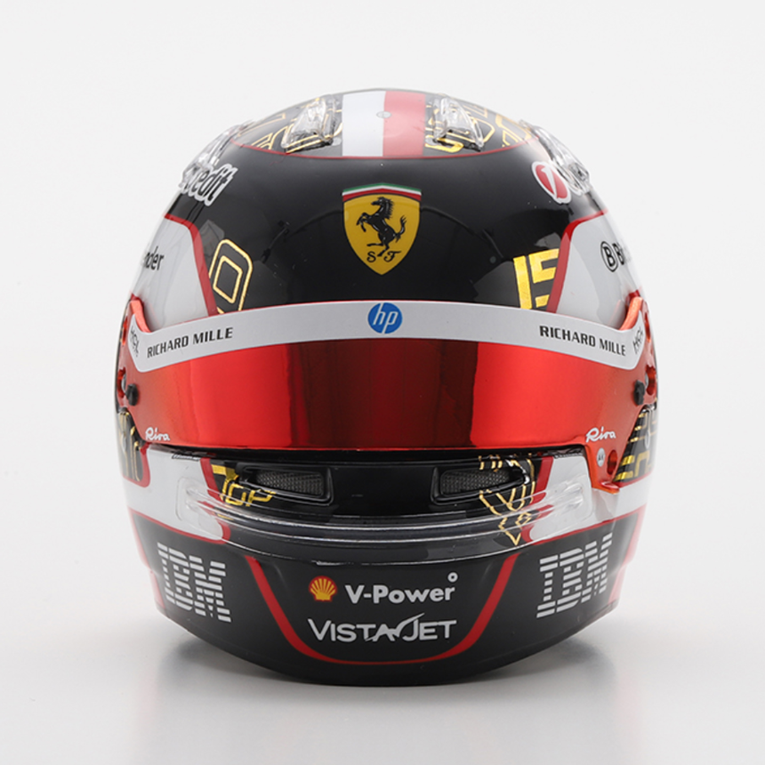 LookSmart F1 Charles Leclerc – Scuderia Ferrari HP - Abu Dhabi GP 2025 1/5 Scale Mini Replica Helmet