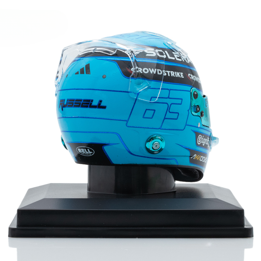 Spark Models Mercedes-AMG PETRONAS F1 Team - George Russell - 2025 Mini Replica Helmet Model 1/5 Scale Model