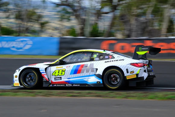 Spark Models BMW M4 GT3 No.46 Team WRT - 2nd Bathurst 12H 2025 - V. Rossi - C. Weerts - R. Marciello 1/18 Scale Model