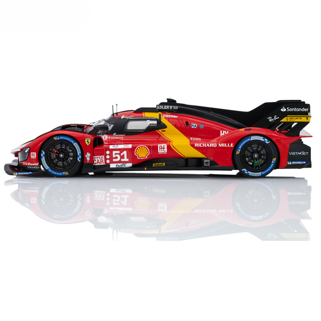 LookSmart Ferrari 499P No.51 FERRARI - AF CORSE Winner 24H Le Mans 2023 - A. Pier Guidi - J. Calado - A. Giovinazzi 1/18 Scale Model