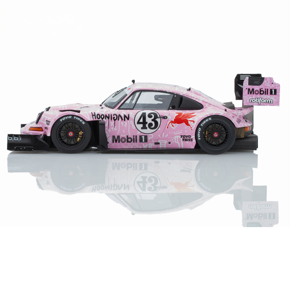 Spark Model HOONIPIGASUS Porsche 911 No.43 Rally Pikes Peak 2022 Ken Block 1/18 Scale Model