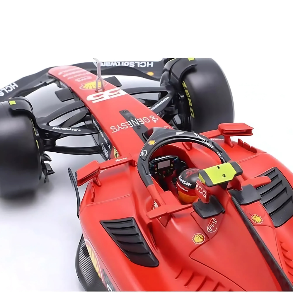 Bburago F1 2023 Ferrari F1 Team SF-23 No.55 - Carlos Sainz With Helmet 1/24 Scale Model
