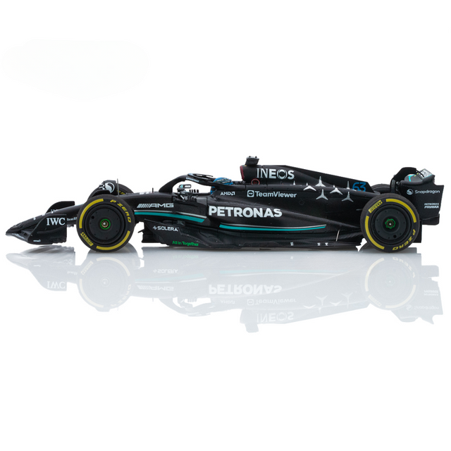 Spark Models F1 Mercedes F1 Team - AMG Petronas F1 W14 E Performance No.63 Mercedes-AMG Petronas Formula One Team 5th British GP 2023 - George Russell 1/43 Scale Model