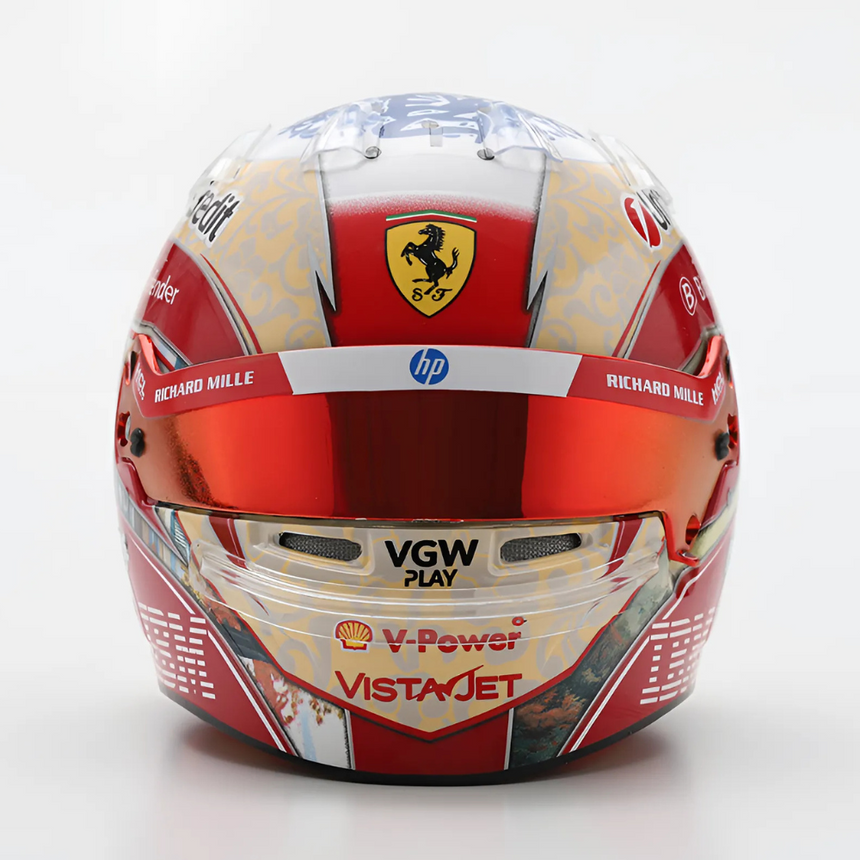 LookSmart F1 Zhou Guanyu - Scuderia Ferrari HP 2025 - Mini Replica Helmet Model 1/5 Scale