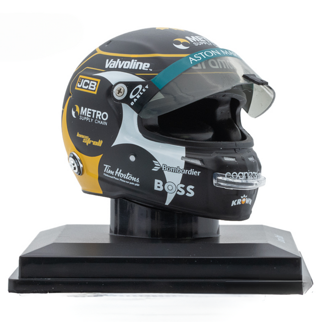 Spark Models F1 Lance Stroll Canadian GP 2024 Mini Replica Helmet 1/5 Scale Model
