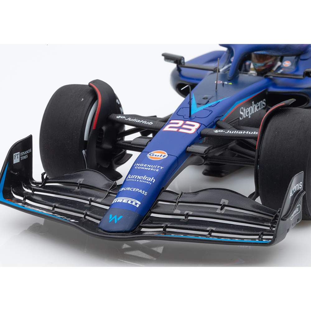 Spark Models F1 Williams F1 Team FW45 No.23 Williams Racing Las Vegas GP 2023 Alex Albon 1/18 Scale Model