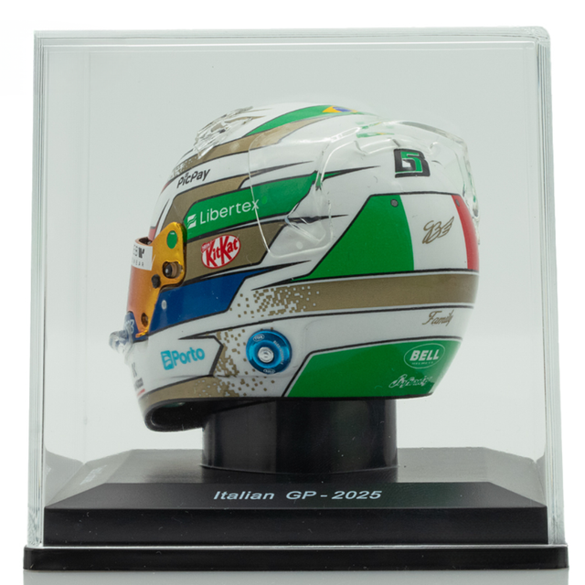 Spark Models F1 Stake F1 Team Kick Sauber - Gabriel Bortoleto - Italian GP 2025 1/5 Scale Mini Replica Helmet