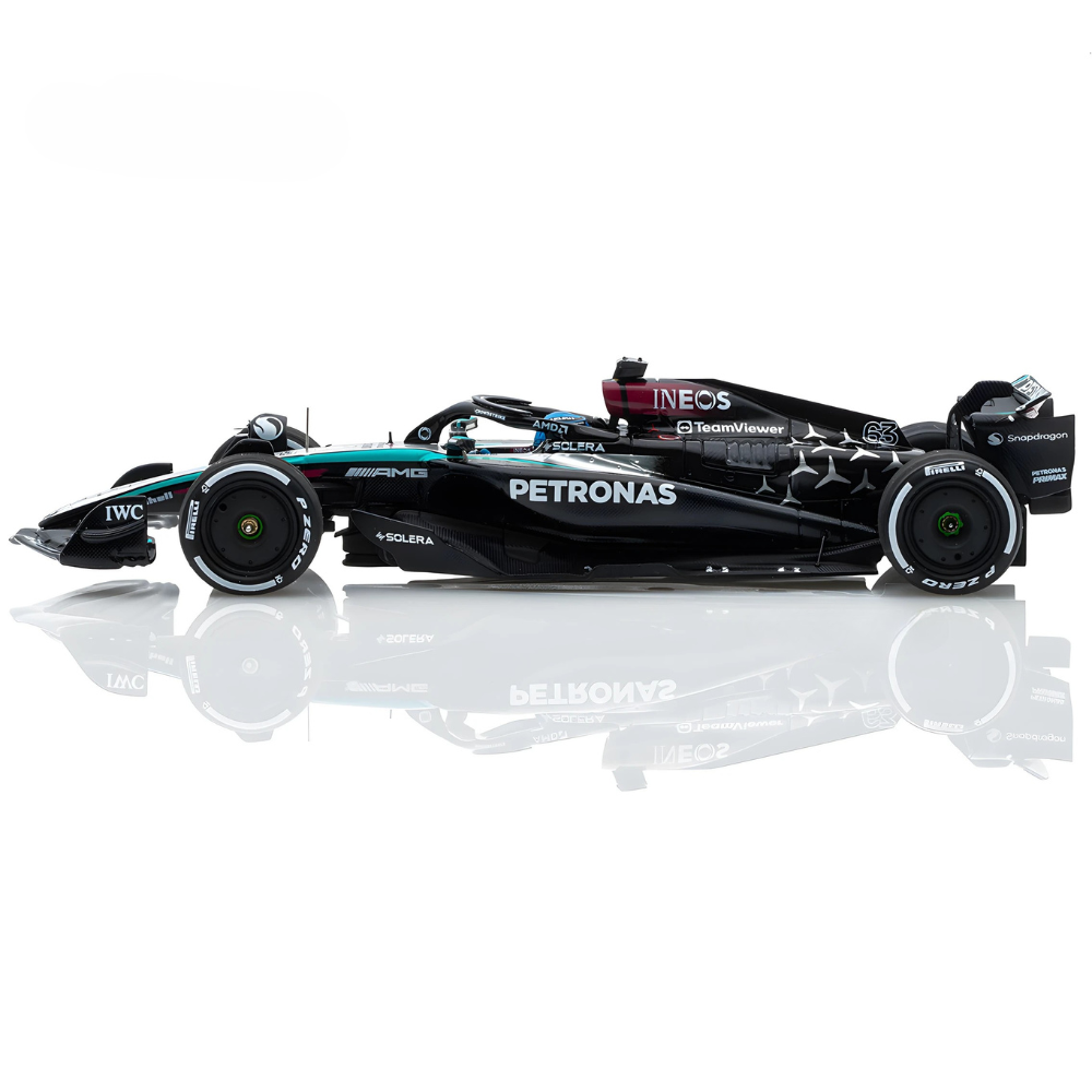 Spark Models F1 Mercedes F1 Team - AMG Petronas F1 Team No.63 W15 E Performance - Bahrain GP 2024 - George Russell 1/43 Scale Model