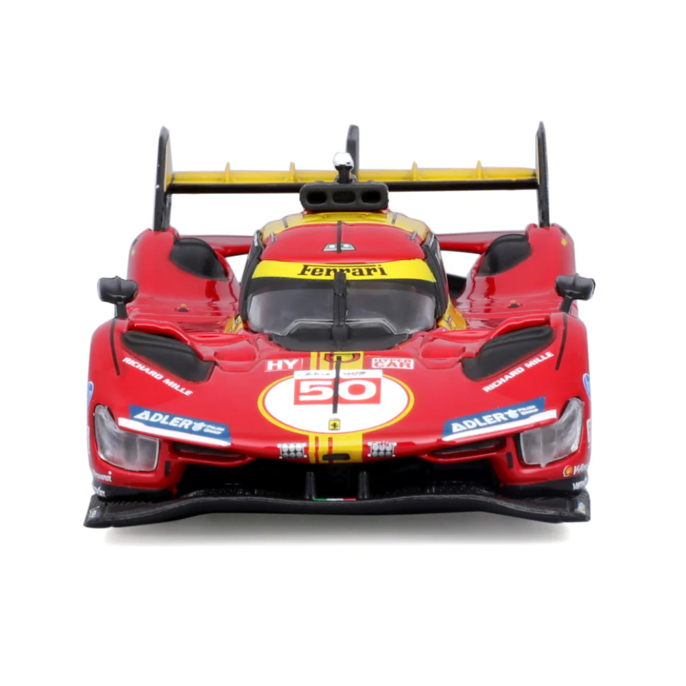 Bburago Ferrari Racing 499P Le Mans Hypercar 2024 AF Corse No.50 Hard Case 1/43 Scale Model