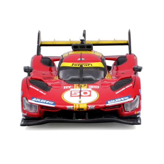 Bburago Ferrari Racing 499P Le Mans Hypercar 2024 AF Corse No.50 Hard Case 1/43 Scale Model