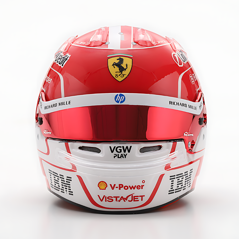 LookSmart F1 Charles Leclerc - Scuderia Ferrari HP 2025 Mini Replica Helmet Model 1/5 Scale