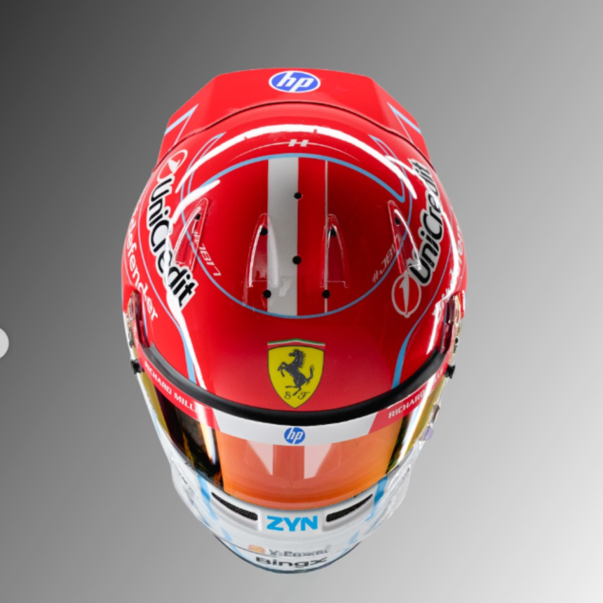 LookSmart F1 Charles Leclerc – Scuderia Ferrari HP 2026 Season 1/5 Scale Mini Replica Helmet