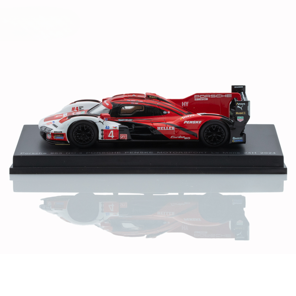 Spark Models Porsche 963 No.4 Porsche Penske Motorsport - Le Mans 24H 2024 - M. Jaminet - F. Nasr - N. Tandy 1/64 Scale Model