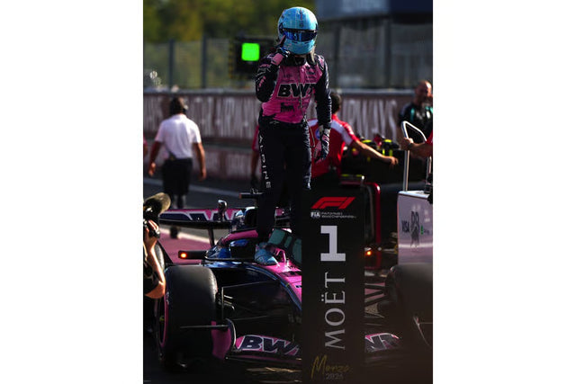 Spark Models F1 BWT Alpine F1 Team A526 No.10 First Pole Position Italian GP 2026 - Pierre Gasly With Pit Board 1/18 Scale Model