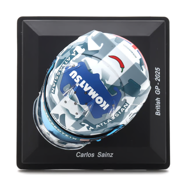 Spark Models F1 Williams Racing - Carlos Sainz - British GP 2025 Mini Replica Helmet 1/5 Scale Model