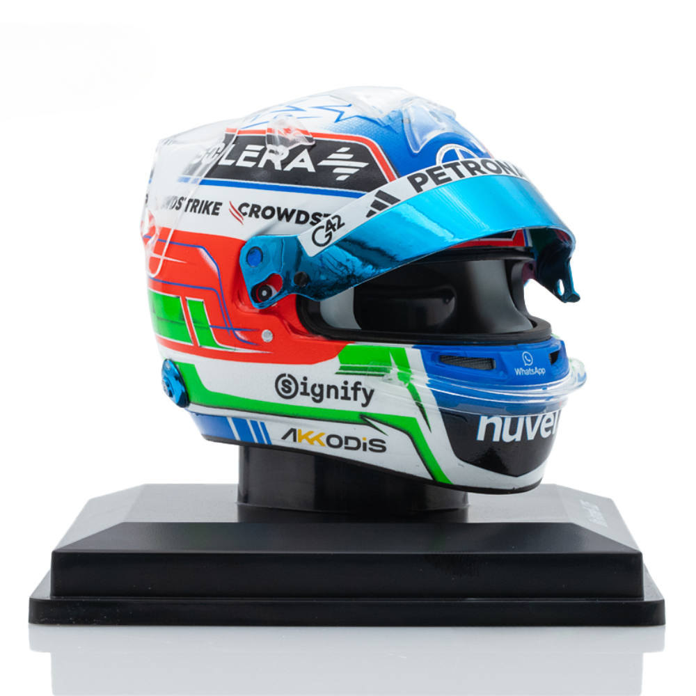 Spark Models F1 Mercedes-AMG PETRONAS F1 Team - Kimi Antonelli - 2025 Mini Replica Helmet Model 1/5 Scale Model