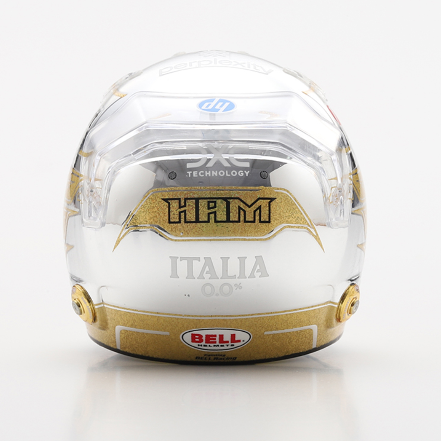 LookSmart F1 Lewis Hamilton – Scuderia Ferrari HP - Abu Dhabi GP 2025 1/5 Scale Mini Replica Helmet