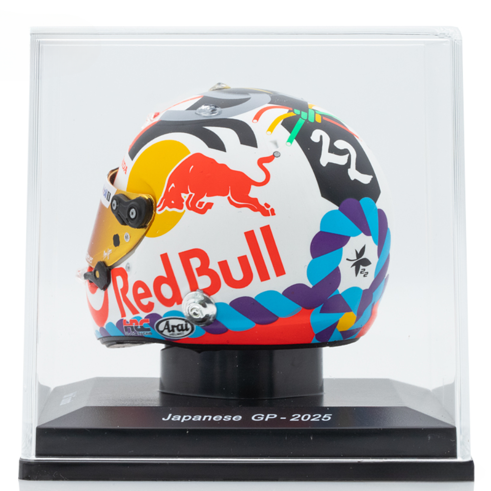 Spark Models F1 Oracle Red Bull Racing - Yuki Tsunoda - Japanese GP 2025 Mini Replica Helmet 1/5 Scale Model