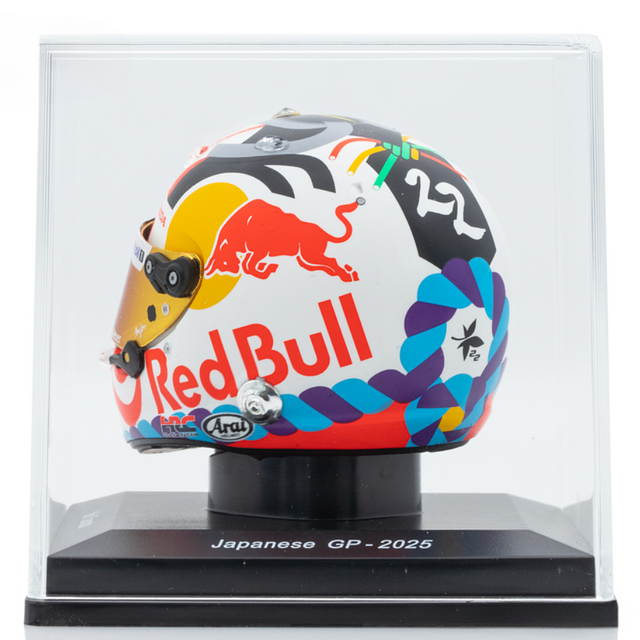 Spark Models F1 Oracle Red Bull Racing - Yuki Tsunoda - Japanese GP 2025 Mini Replica Helmet 1/5 Scale Model
