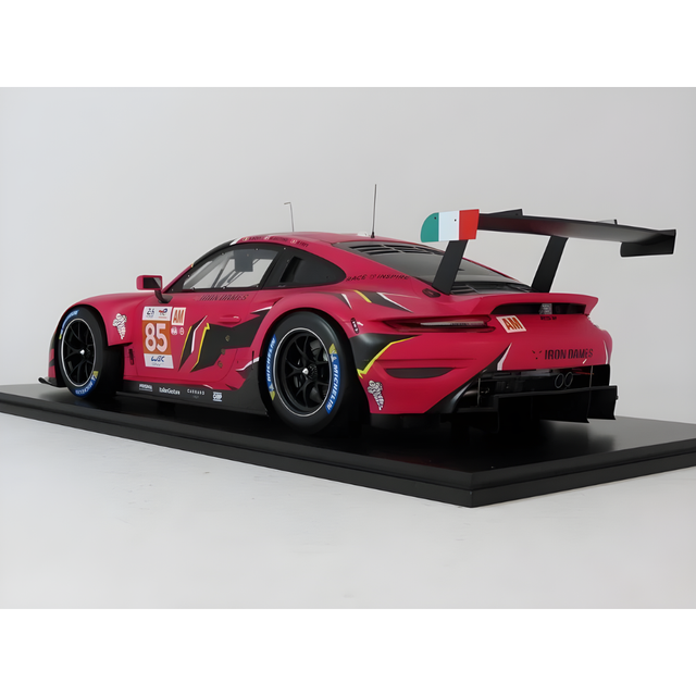 Spark Model Porsche 911 RSR - 19 No.85 IRON DAMES Le Mans 24H 2023-S. Bovy - M. Gatting - R. Frey 1/12 Model Car 12S044