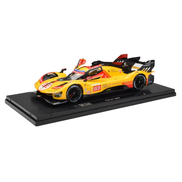 Bburago Ferrari Racing 499P Le Mans Hypercar 2024 AF Corse No.83 Deluxe Hard Case 1/18 Scale Model