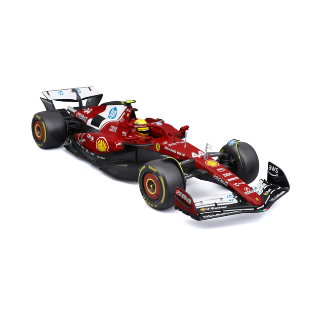 Bburago F1 Ferrari F1 Team Ferrari SF-25 2025 Lewis Hamilton with Helmet 1/18 Scale Model