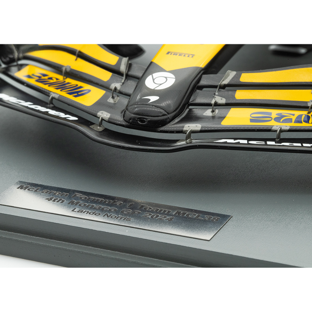 Spark Model McLaren F1 Team MCL38 No.81 2nd Monaco GP 2024 - Lando Norris 1/12 Scale Model