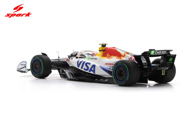 Spark Models F1 Racing Bulls VCARB 02 No.22 Visa Cash App Racing Bulls F1 Team 2025 - Yuki Tsunoda - 12th Australian GP 2025 1/18 Scale Model