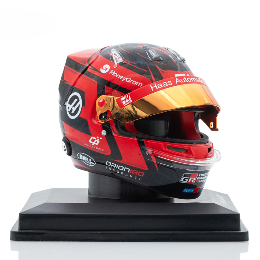 Spark Models F1 MoneyGram Haas F1 Team - Esteban Ocon - 2025 Mini Replica Helmet Model 1/5 Scale Model
