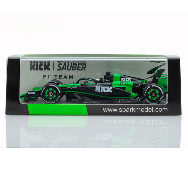 Spark Models F1 Stake Kick Sauber F1 Team C44 No.77 Stake F1 Team Kick Sauber Abu Dhabi GP 2024 - Valtteri Bottas "Last Race" 1/43 Scale Model