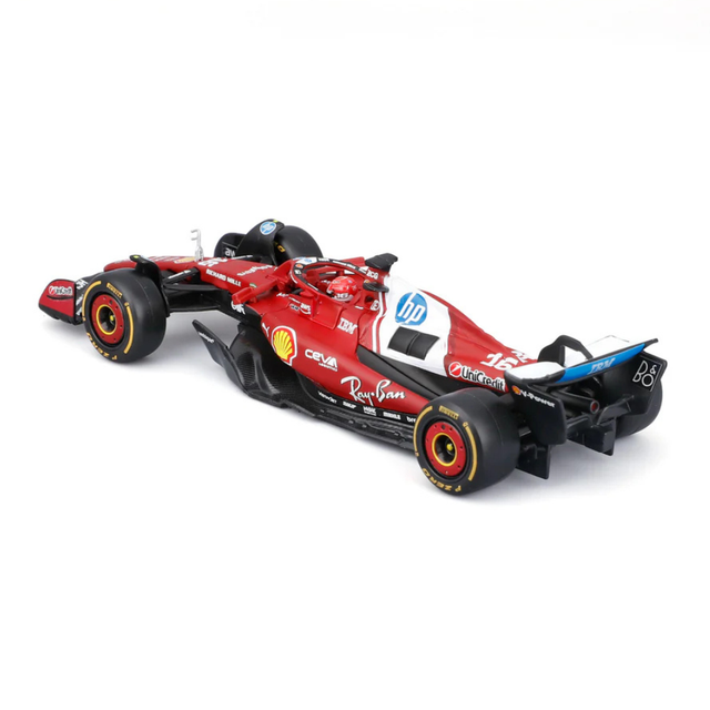 Bburago F1 Ferrari F1 Team SF-25 2025 Charles Leclerc With Helmet 1/43 Scale Model