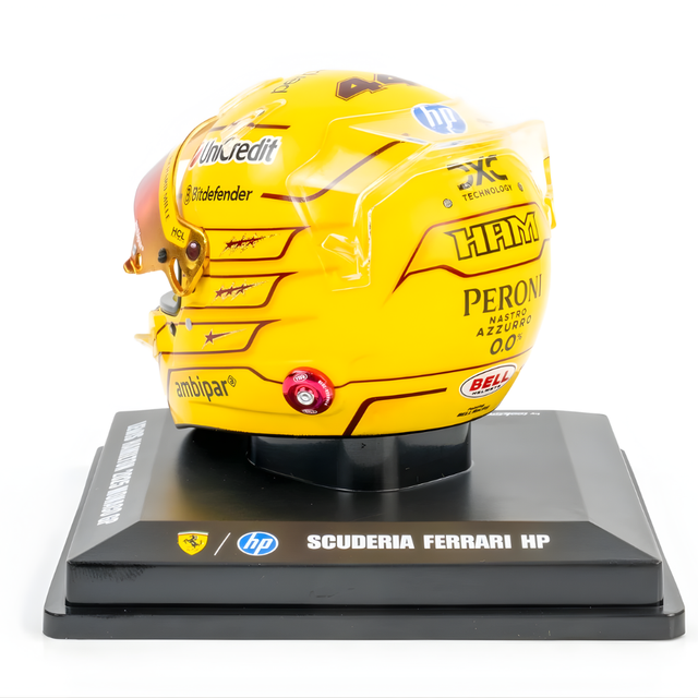 LookSmart F1 Lewis Hamilton – Scuderia Ferrari HP Monaco GP 2025 Mini Replica Helmet 1/5 Scale Model