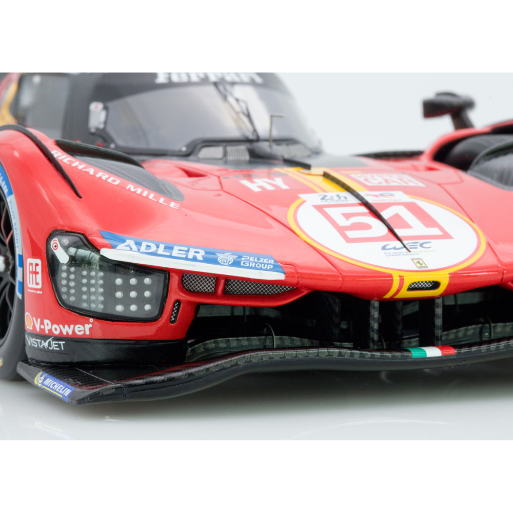 LookSmart Ferrari 499P No.51 FERRARI - AF CORSE Winner 24H Le Mans 2023 - A. Pier Guidi - J. Calado - A. Giovinazzi 1/18 Scale Model