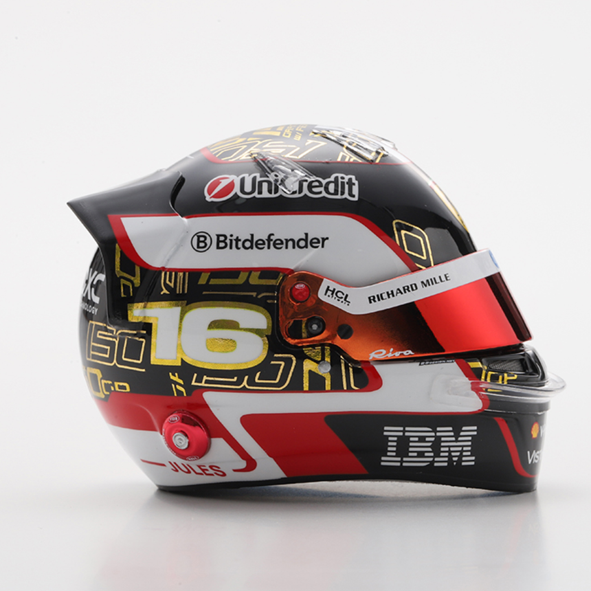 LookSmart F1 Charles Leclerc – Scuderia Ferrari HP - Abu Dhabi GP 2025 1/5 Scale Mini Replica Helmet