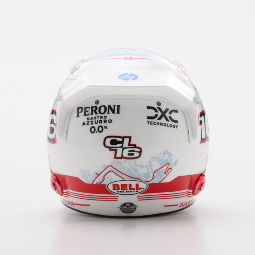 LookSmart F1 Charles Leclerc - Monaco GP 2025 - 2nd Place Mini Replica Helmet 1/5 Scale Model