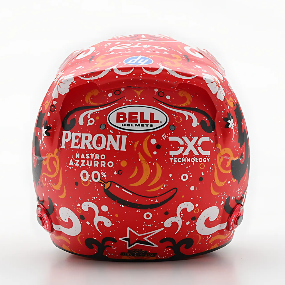 LookSmart F1 Carlos Sainz Mexican GP 2024 Winner Mini Replica Helmet Model 1/5 Scale Model