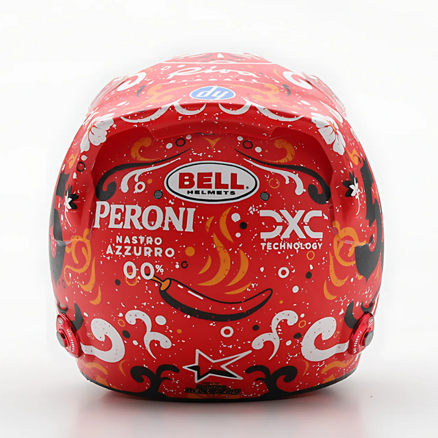 LookSmart F1 Carlos Sainz Mexican GP 2024 Winner Mini Replica Helmet Model 1/5 Scale Model