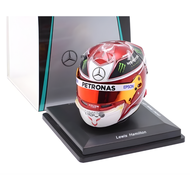 Spark Models F1 Lewis Hamilton - US GP - F1 World Championship 2019 Mini Replica Helmet 1/5 Scale Model