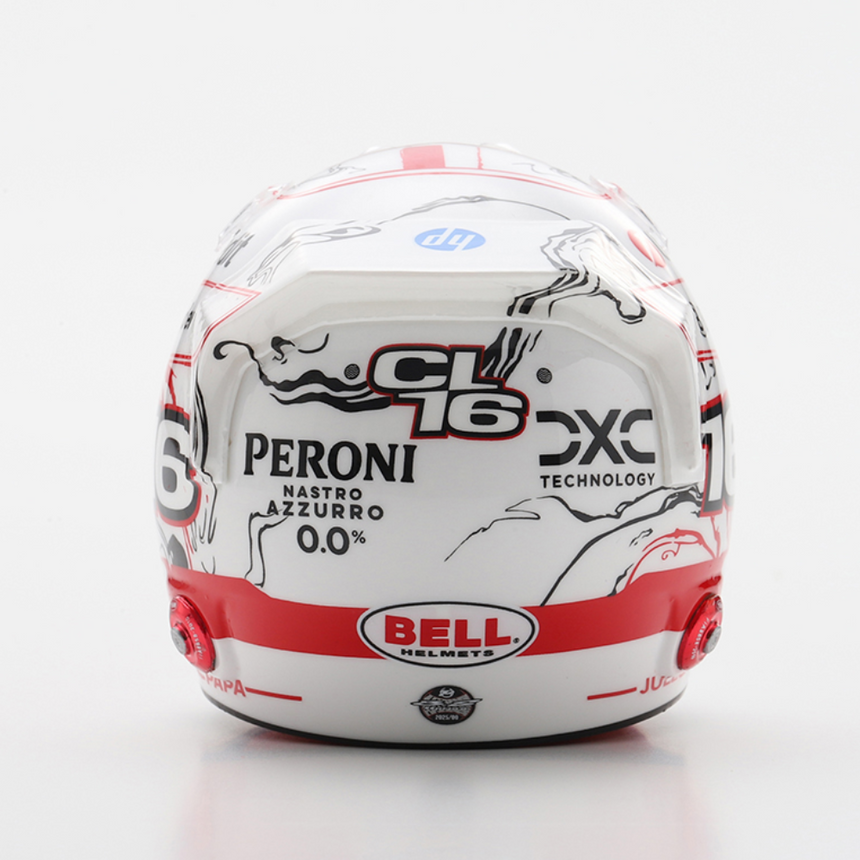 LookSmart F1 Charles Leclerc – Scuderia Ferrari HP Japan GP 2025 – 150TH GP Mini Replica Helmet 1/5 Scale
