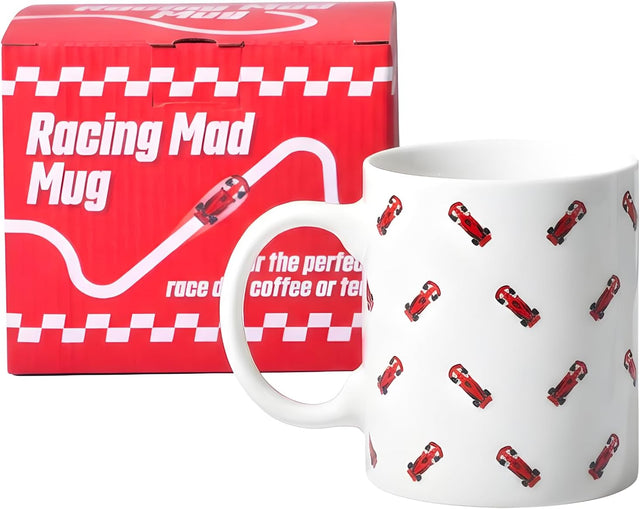 Racing Mad Motorsport Mug - Formula 1 Coffee Mug for Racing Fans, Ceramic F1 Gift Cup