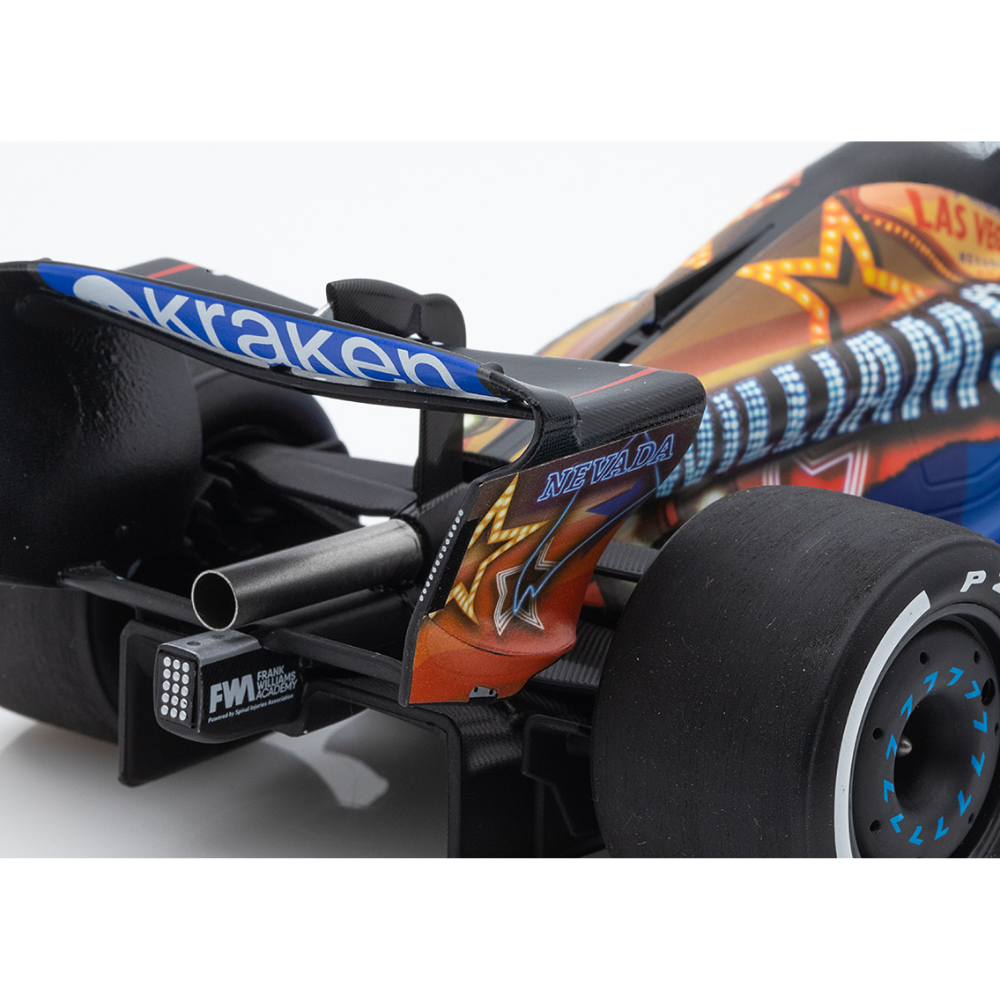 Spark Models F1 Williams F1 Team FW45 No.23 Williams Racing Las Vegas GP 2023 Alex Albon 1/18 Scale Model