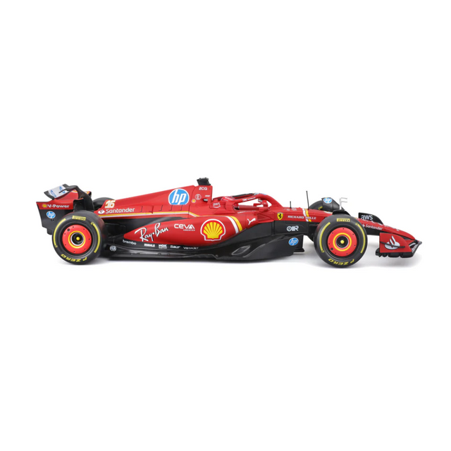 Bburago F1 2023 Ferrari F1 Team SF-23 No.55 - Carlos Sainz With Helmet 1/24 Scale Model