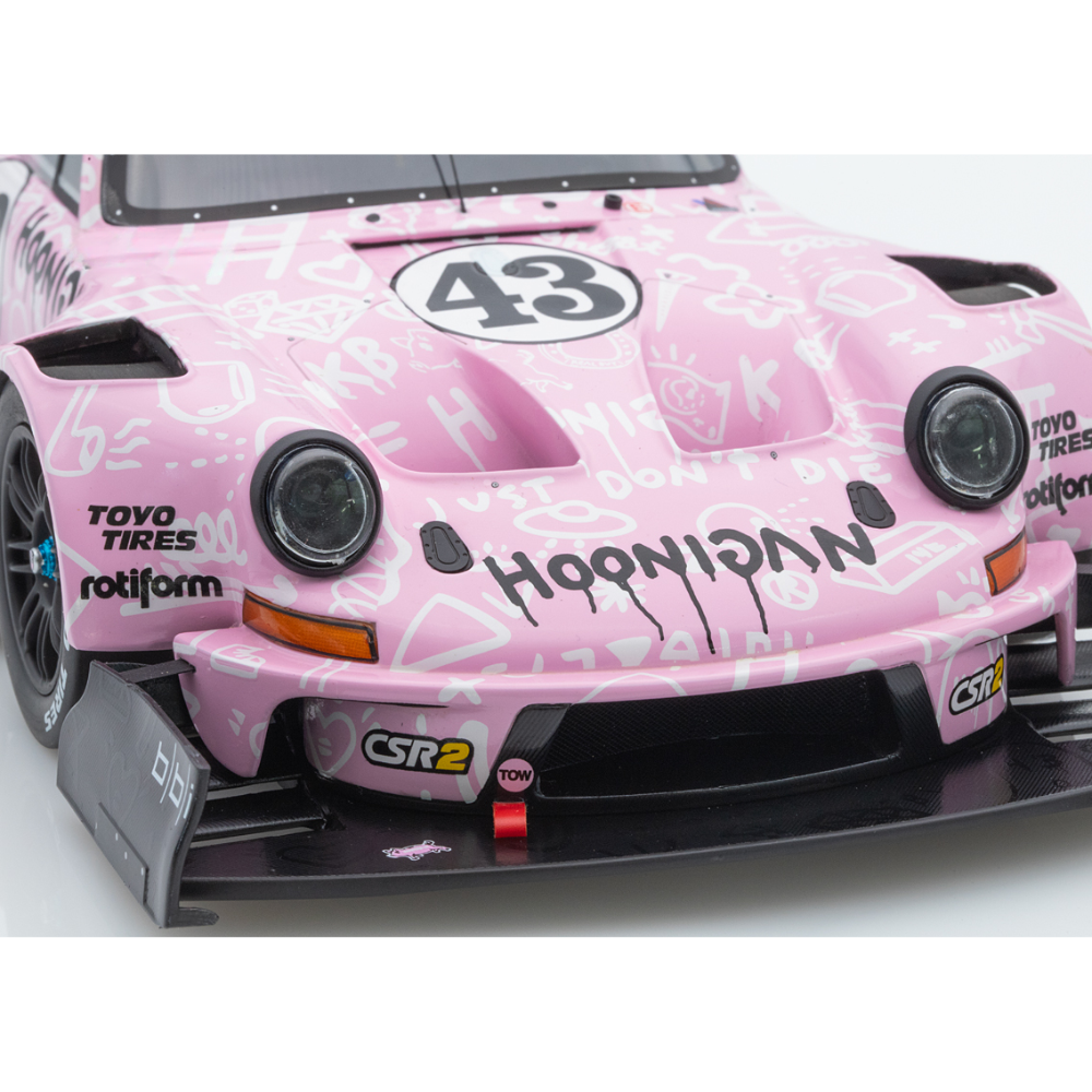 Spark Model HOONIPIGASUS Porsche 911 No.43 Rally Pikes Peak 2022 Ken Block 1/18 Scale Model