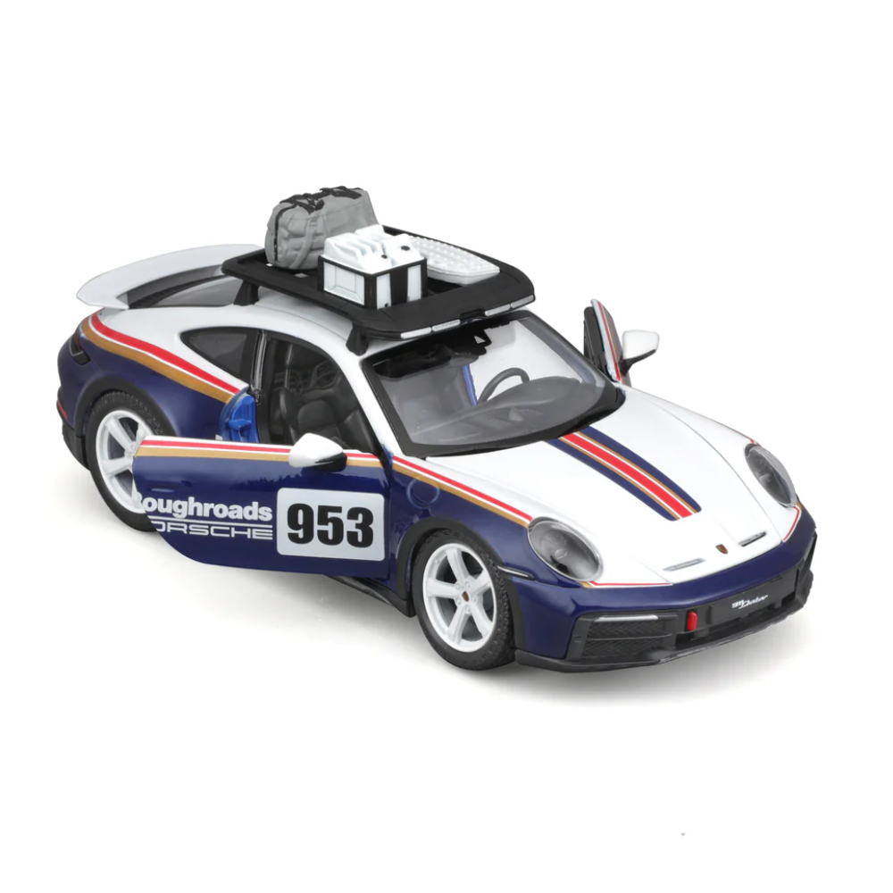 Bburago Porsche 911 Rallye Dakar 2023 1/24 Scale Model Car