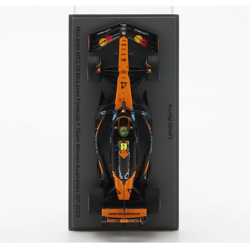 Spark Models F1 McLaren F1 No.4 McLaren Formula 1 Team - Winner Australian GP 2025 - Lando Norris 1/43 Scale Model
