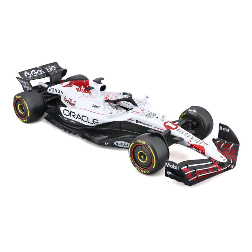 Bburago F1 Red Bull Racing RB21 Japan GP 2025 Max Verstappen With Helmet 1/18 Scale Model