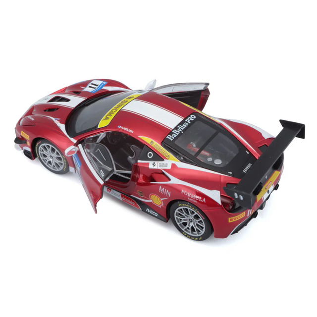 Bburago Ferrari Racing Kit 488 Challenge 2017 1/24 Scale Model