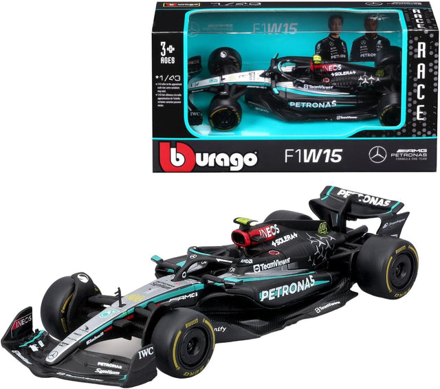 Bburago F1 Mercedes F1 Team - AMG W15 2024 - Lewis Hamilton 1/43 Scale Model